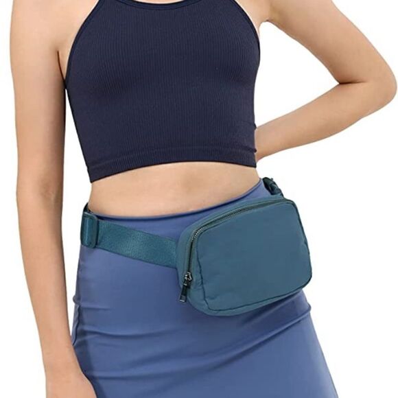 Matte Blue Camo Fanny Pack - Picture 1 of 4